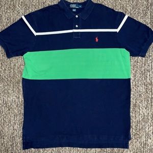 Polo by Ralph Lauren blue, white and green size XL
